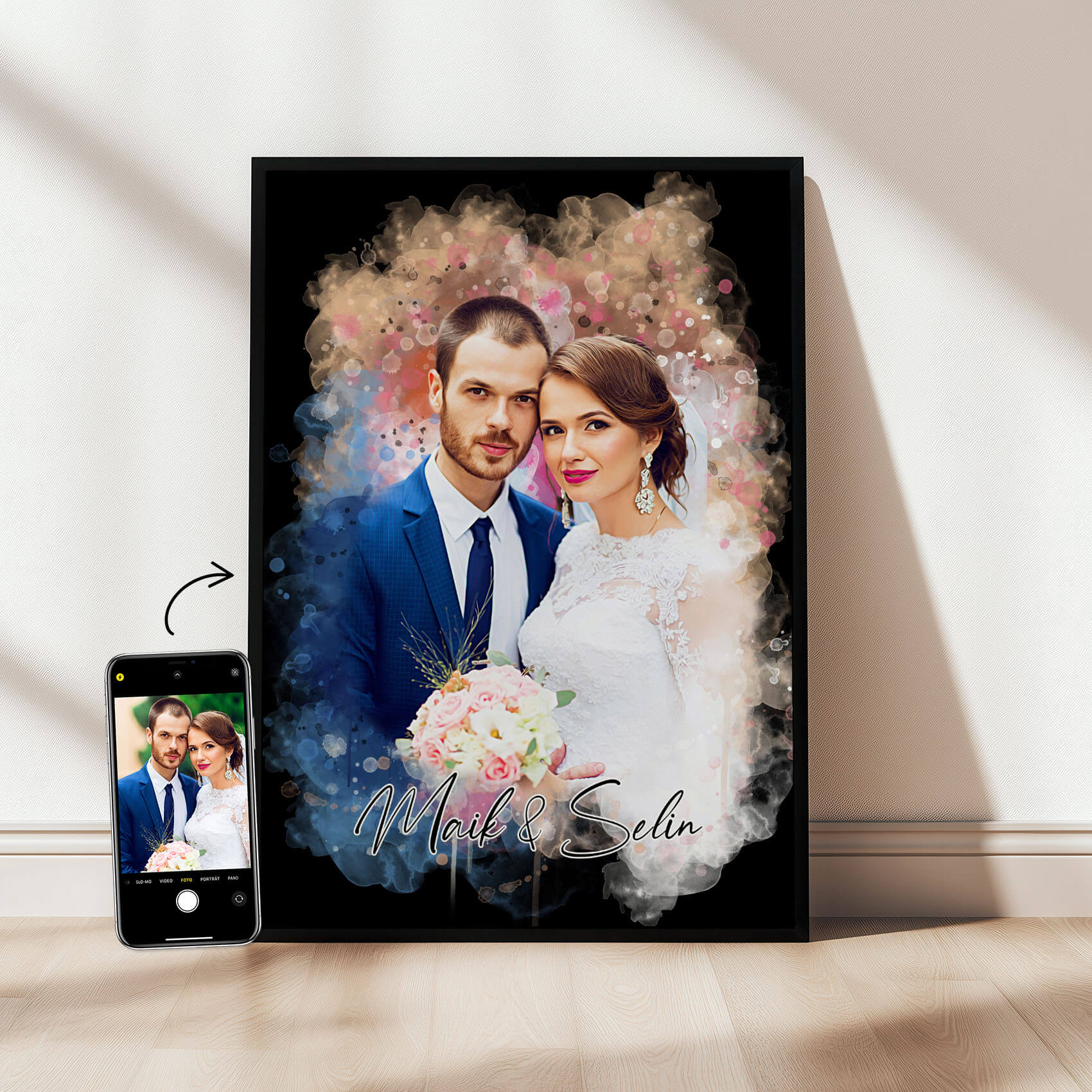 Personalisiertes Paar Portrait